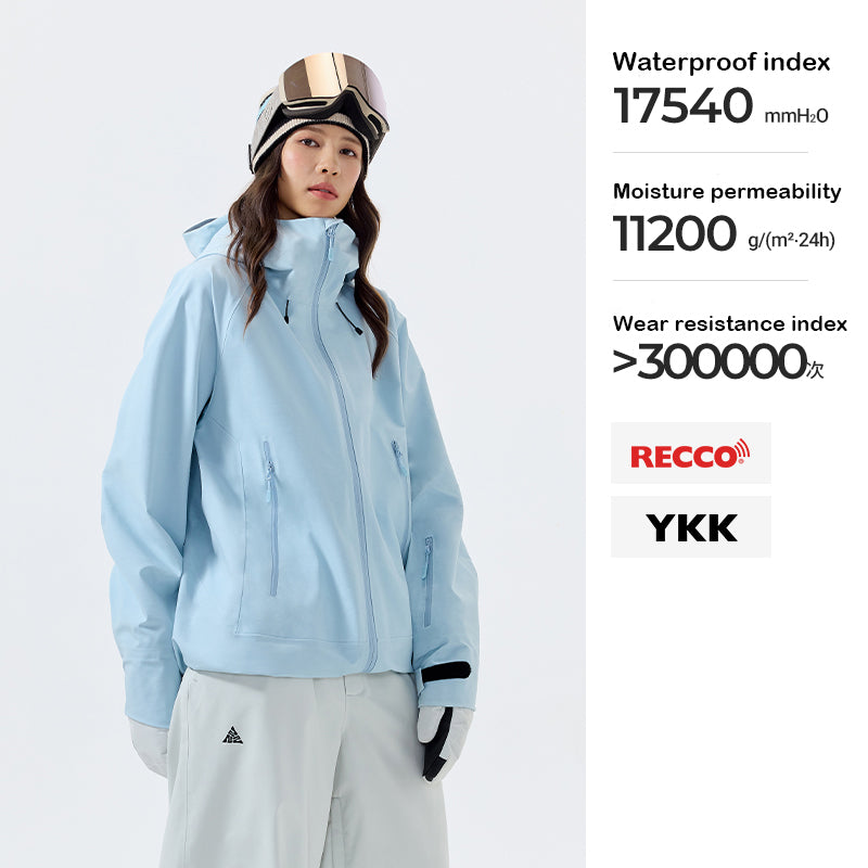 NANEND small color shell 25 new 3L color hard shell ski suit men and women RECCO ski jacket