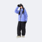 Rime – Professional Waterproof Ski Suit Set – Unisex (Mountain Snow Purple Jacket + Black Pants) - NANEND