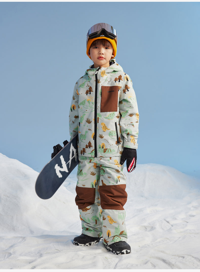 NANEND New children's single board waterproof thickened boys and girls winter ski suit