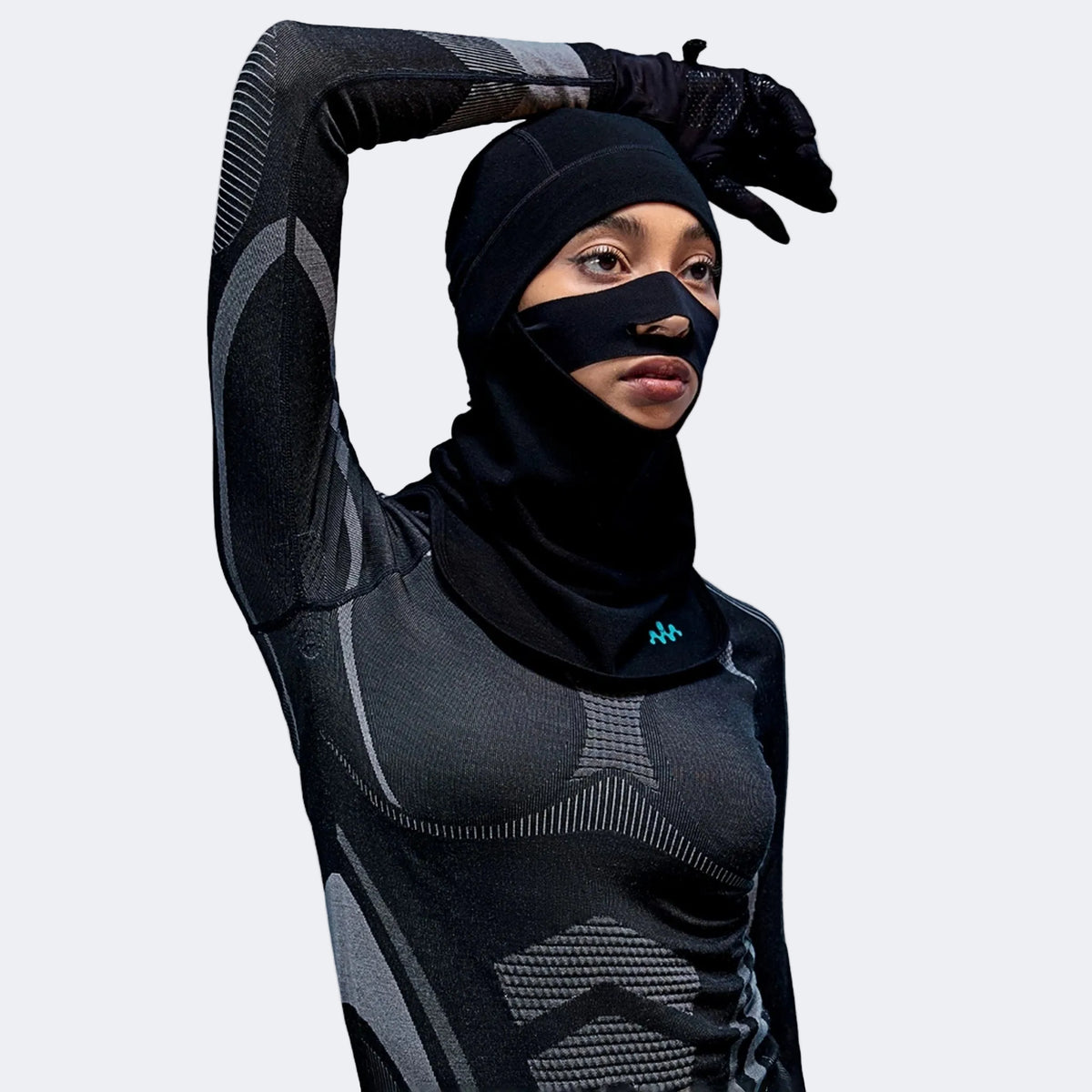 AWEX Merino Wool Thermal Antibacterial Ski Balaclava (Deep Black - M - Women's) – NANEND