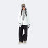 Rime – Professional Waterproof Ski Suit Set – Unisex (Peak White Jacket + Black Pants) – NANEND