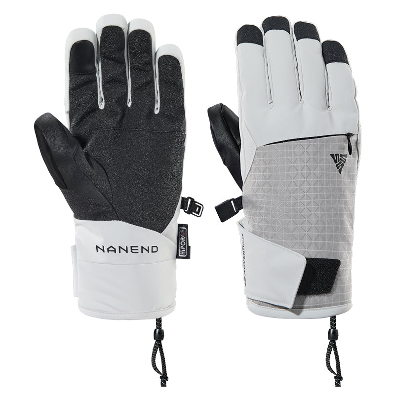 NANEND 25-year men's single and double-plate P-cotton palm reinforcement professional five-finger waterproof outdoor warm gloves