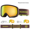 NANEND Double-layer curved photochromic ski goggles NG23Max