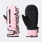 Cloud Ice Pink ski mittens, product shot - NANEND Skyline Series PrimaLoft® Kevlar® Waterproof Abrasion-Resistant Ski Gloves