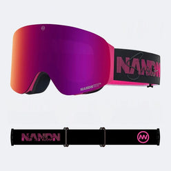 OTG Cylindrical breathable HD anti-fog flip-up ski goggles NG17 (Cool Black Barbie Pink VLT 20%) – NANEND