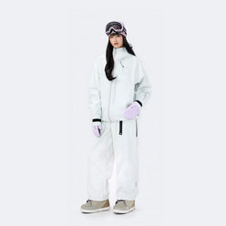 Black Warrior Reflective Trim Hard Shell Ski Suit Set – Unisex