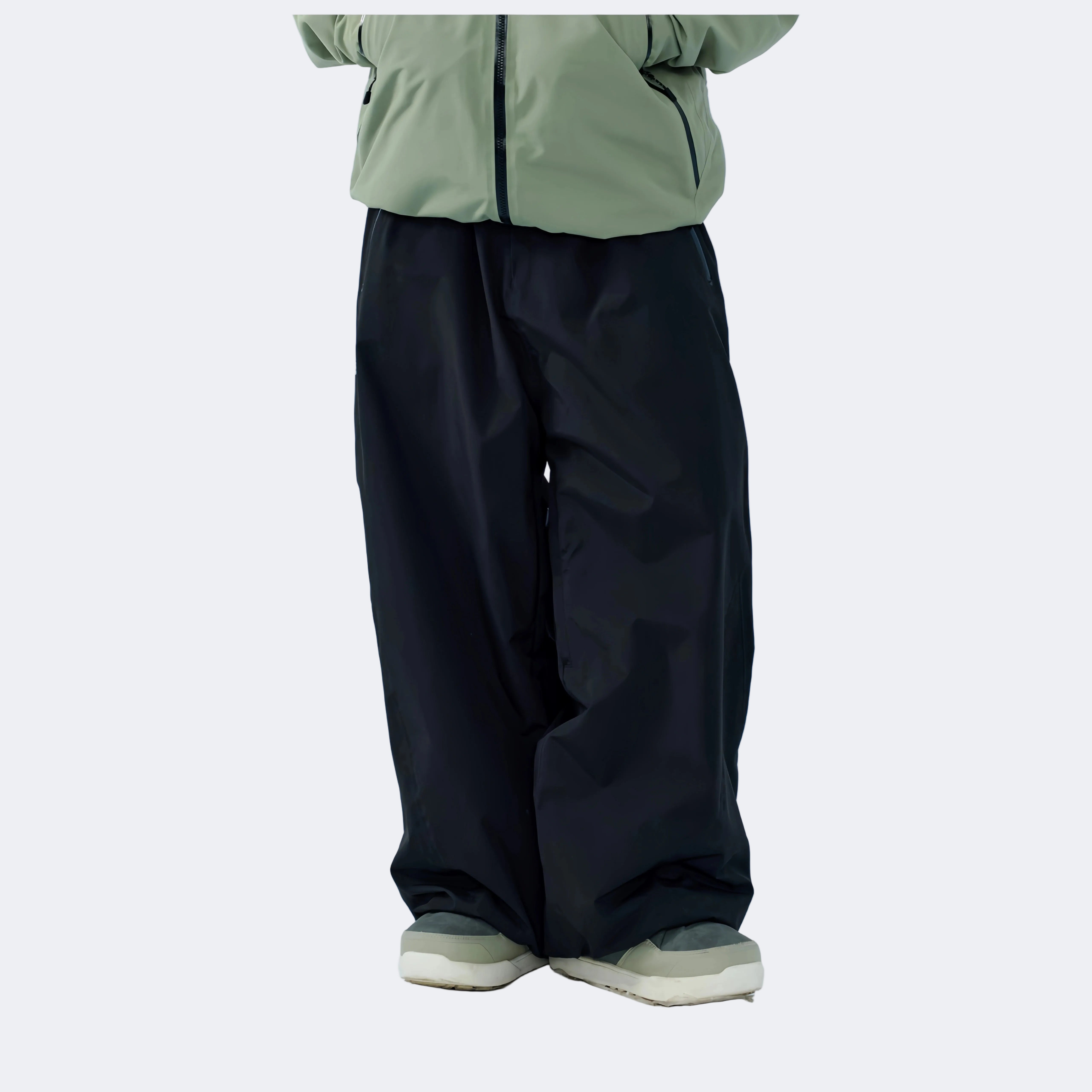 Waterproof Fleece-lined Loose-fit Insulated Snowboard Pants – Unisex