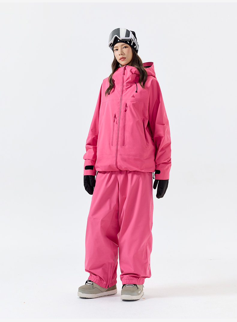 NANEND 25 new men's and women's all-weather RECCO snowboard pants plus velvet warm waterproof breathable