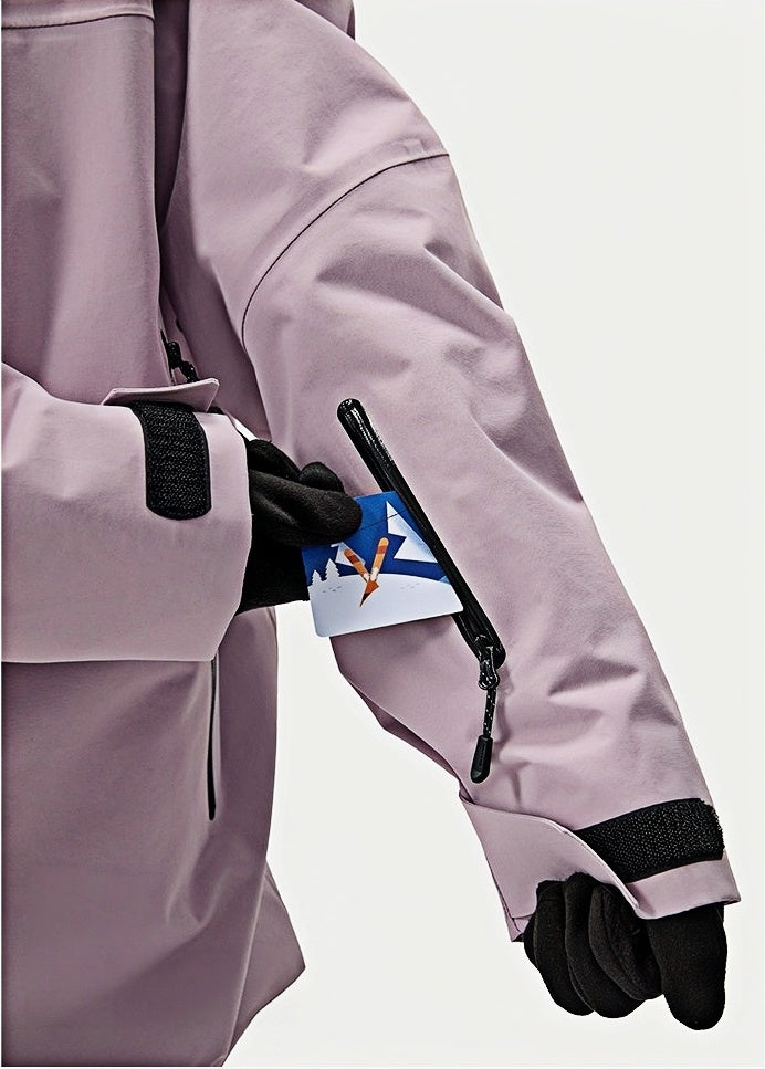 Cuff ski pass pocket – NANEND 3L Waterproof Ski Jacket with Insulation