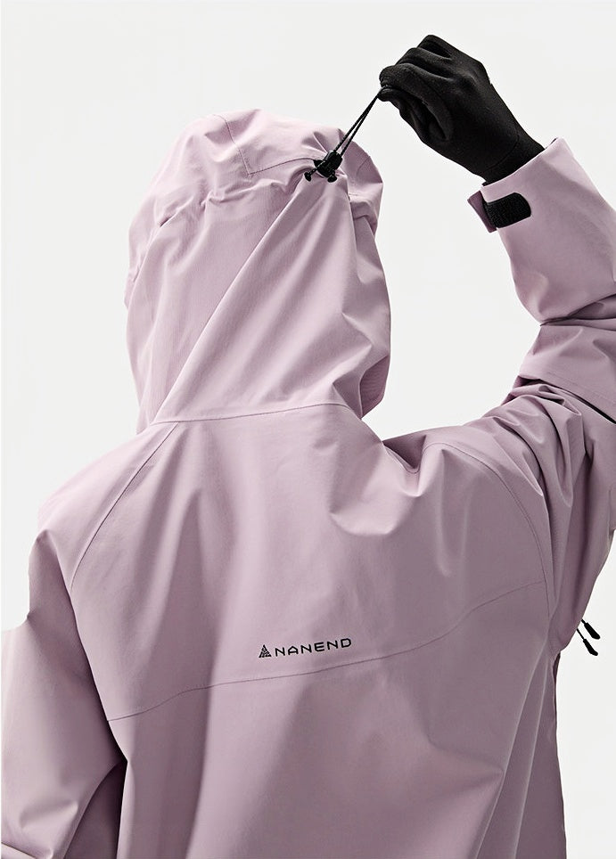 Adjustable drawcord on the side of the hood – NANEND 3L Waterproof Ski Jacket with Insulation