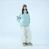Watercolor Series 3L Insulated Ski Suit Set – Unisex (Cream Blue Jacket + Aurora White Pants) – NANEND