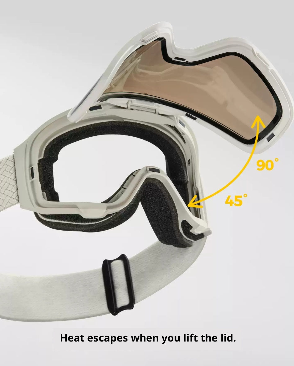 NANEND 25-year-old ZEISS framed flip-up double-layer anti-fog ski goggles NG24 PRO