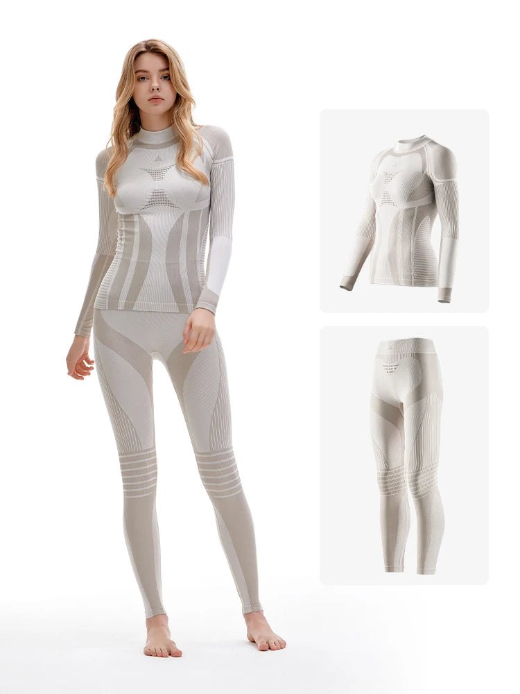 Ski quick drying underwear compresses muscles, absorbs moisture, wicks sweat, and dries quickly