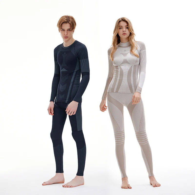 Ski quick drying underwear compresses muscles, absorbs moisture, wicks sweat, and dries quickly