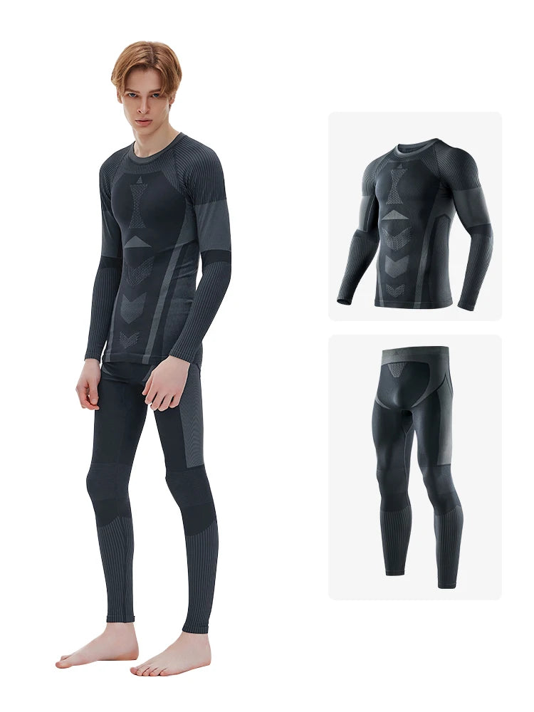Ski quick drying underwear compresses muscles, absorbs moisture, wicks sweat, and dries quickly
