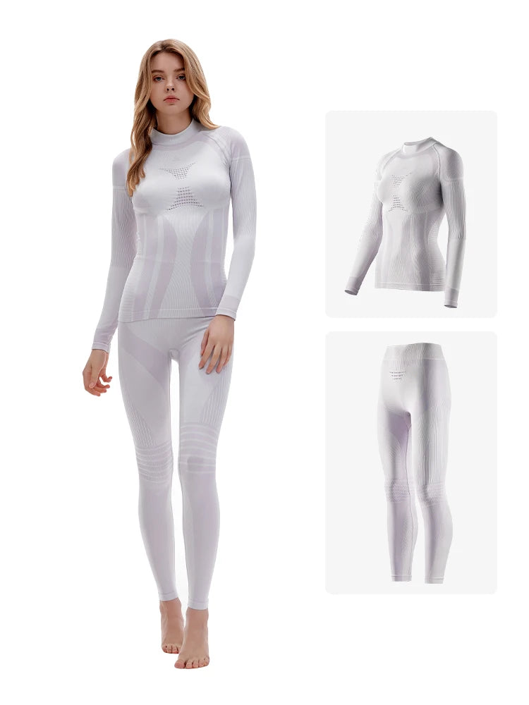 Ski quick drying underwear compresses muscles, absorbs moisture, wicks sweat, and dries quickly
