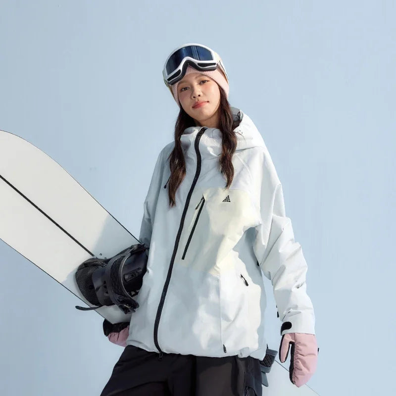 NANEND Snowboard Jacket, Ski Suit Waterproof and Wear-resistant 3L Pressed Glue Winter Outdoor Ski Gear
