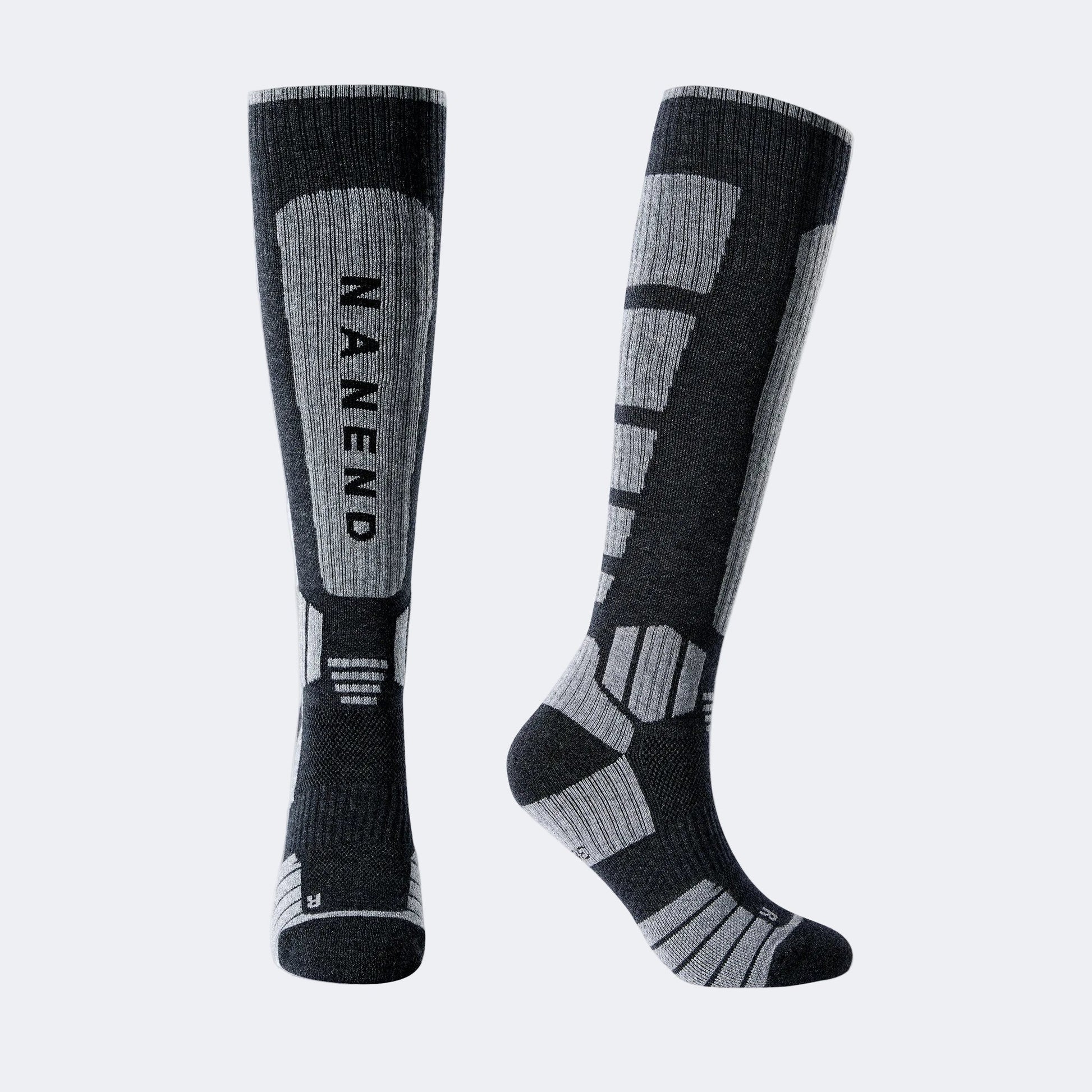Antimicrobial Thermal Merino Wool Pro Ski Socks – Unisex - NANEND