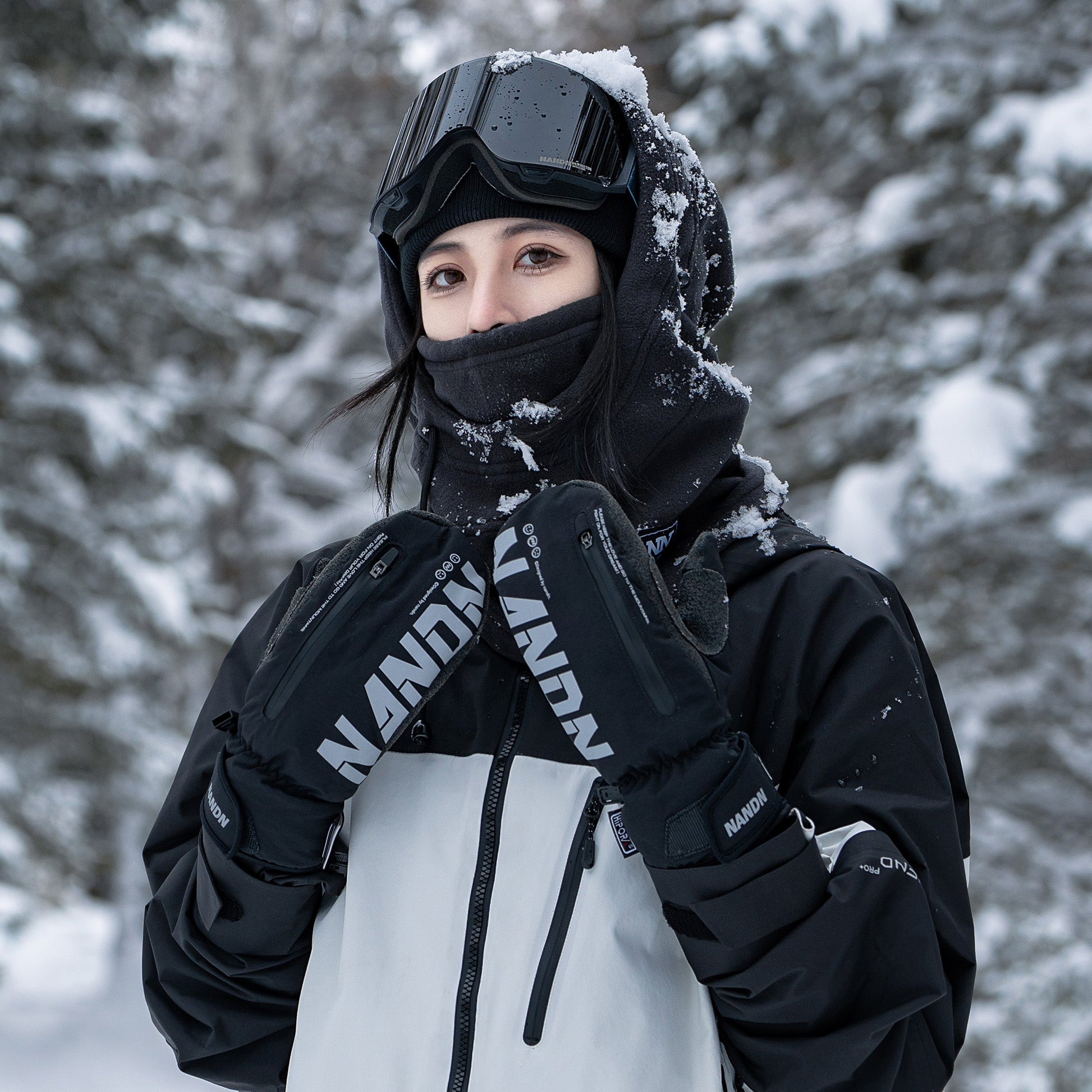 Built-in Wrist Support Stabilizing Wear-Resistant Ski Gloves - NANEND
