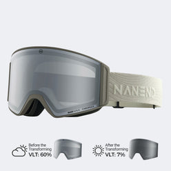 Color-changing push-top defogger Ski Goggles NG22max - NANEND