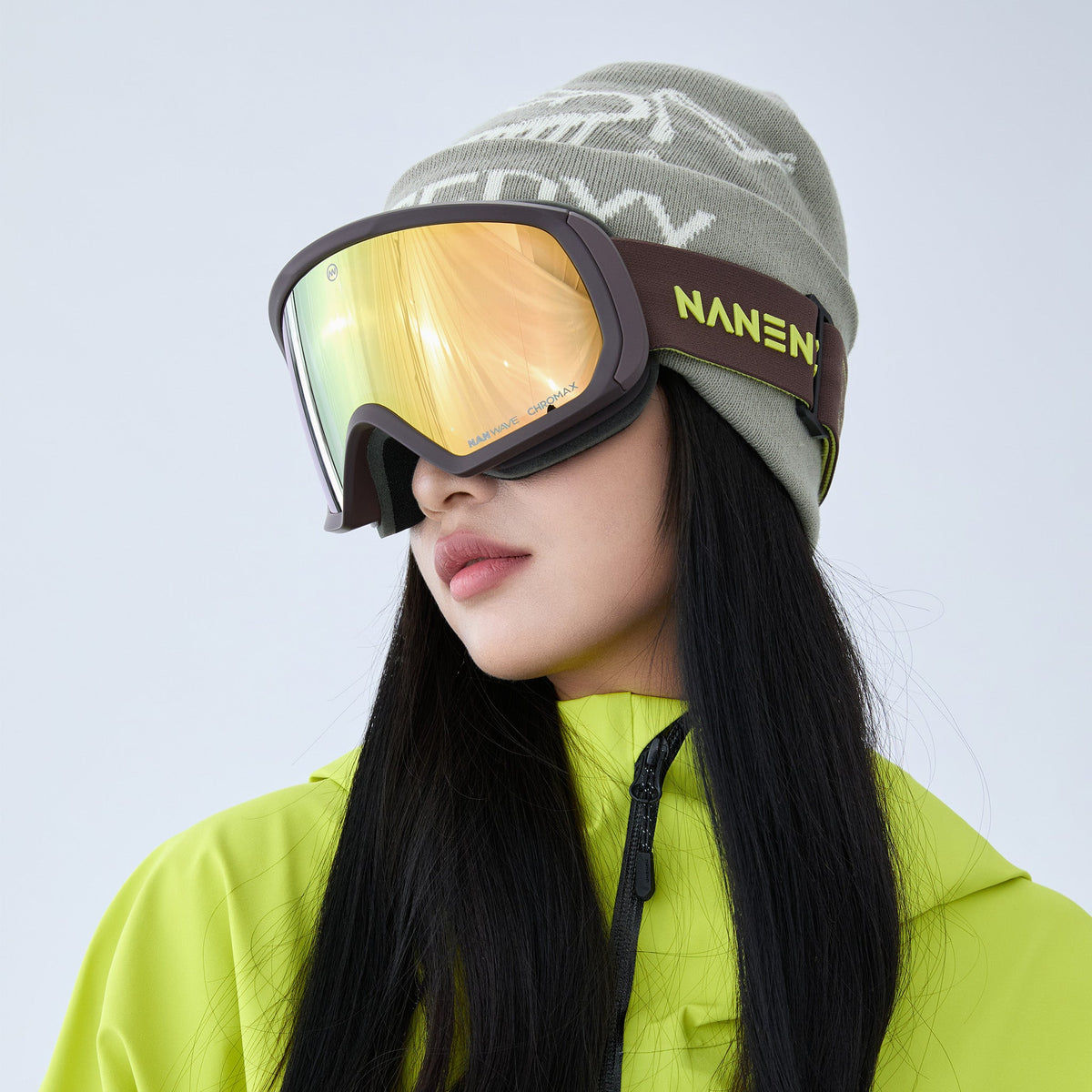 Double-layer curved photochromic ski goggles NG23Max - NANEND
