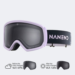 Double-layer curved photochromic ski goggles NG23Max - NANEND
