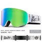 NANEND OTG Ski Goggles Magnetic,  Mazzucchelli Anti-Fog Lenses, HD & Flip-Up Goggles for Men, Women & Youth, UV Protection, Multiple VLT Options
