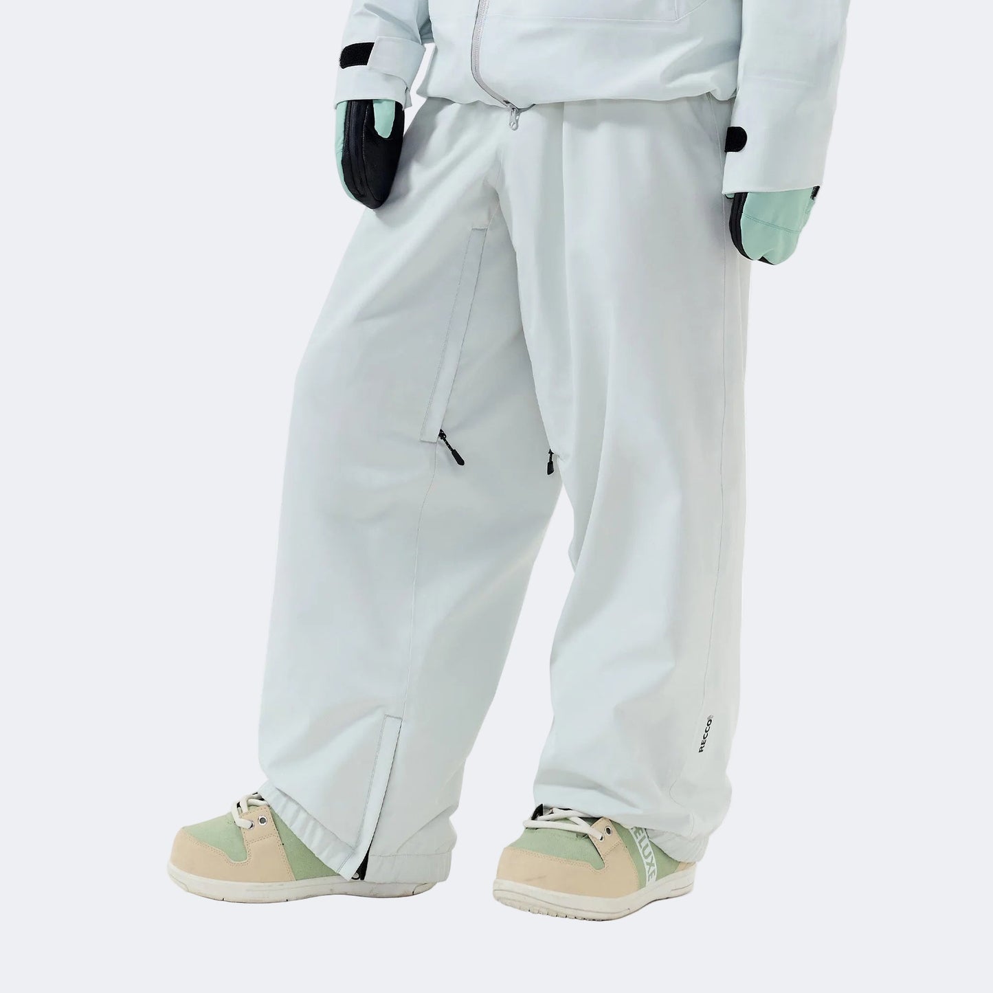 Fleece-lined, thickened, waterproof, professional loose-fitting ski pants -Unisex - NANEND