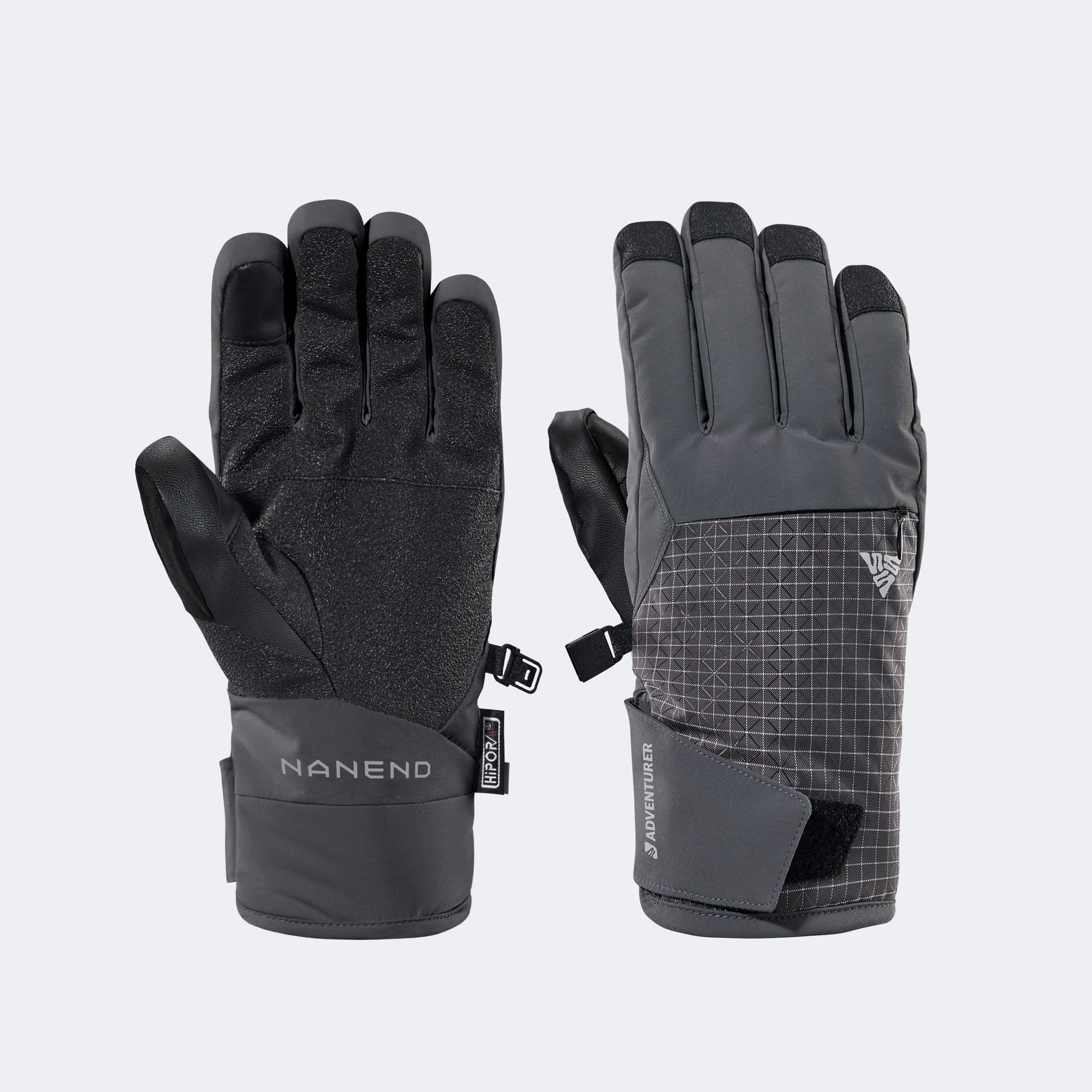 Gold Primaloft® Insulated Touchscreen Ski Gloves – Waterproof & Wear-Resistant - NANEND