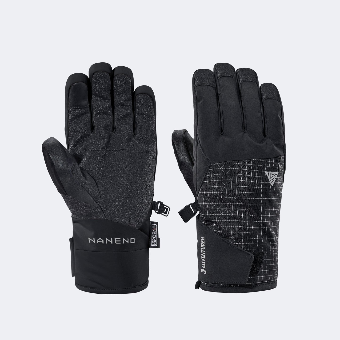 Gold Primaloft® Insulated Touchscreen Ski Gloves – Waterproof & Wear-Resistant - NANEND