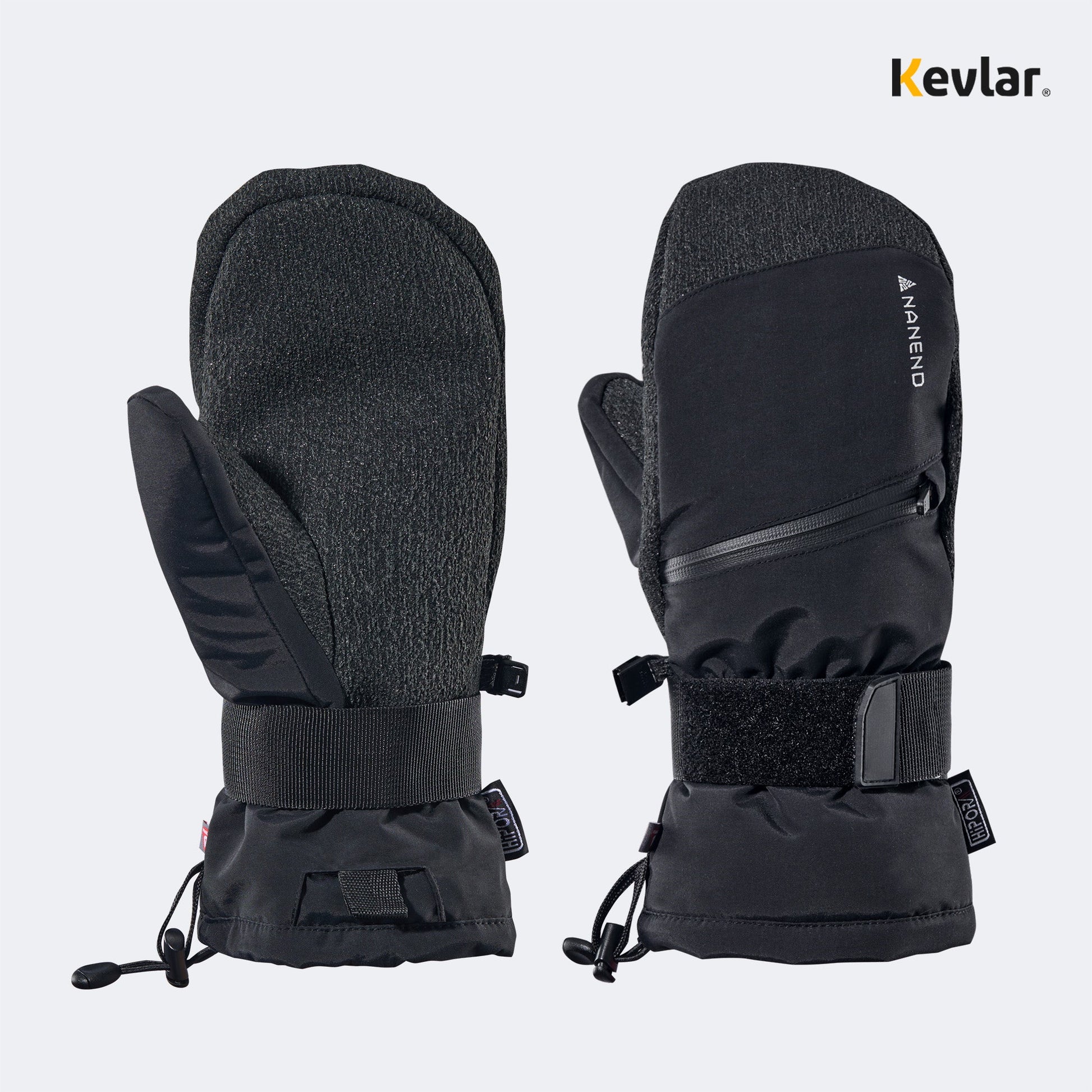 Gold Primaloft® Kevlar® Pro Thermal Ski Gloves - NANEND