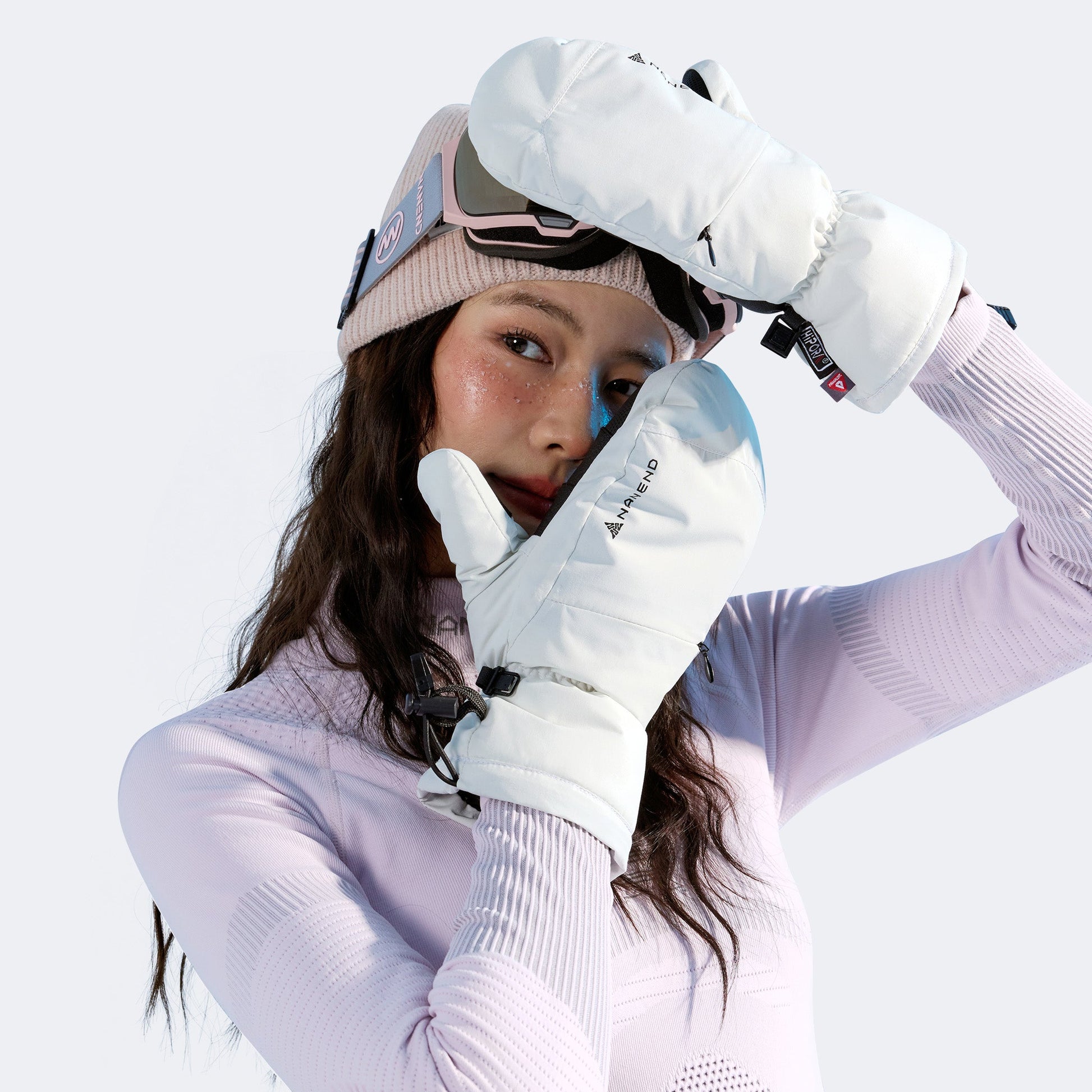 Gold Primaloft® Waterproof Thermal Ski Gloves – Wear-Resistant - NANEND