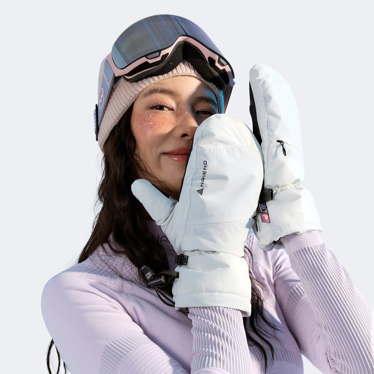 Gold Primaloft® Waterproof Thermal Ski Gloves – Wear-Resistant - NANEND