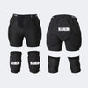 Hip and knee pads inner ski protective gear set - NANEND
