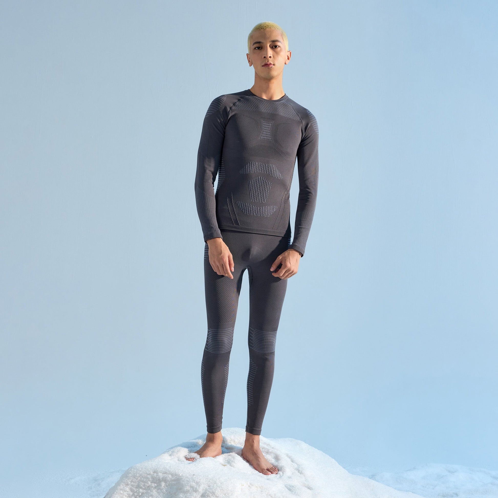 Ice-woven Merino wool ski thermal underwear - NANEND