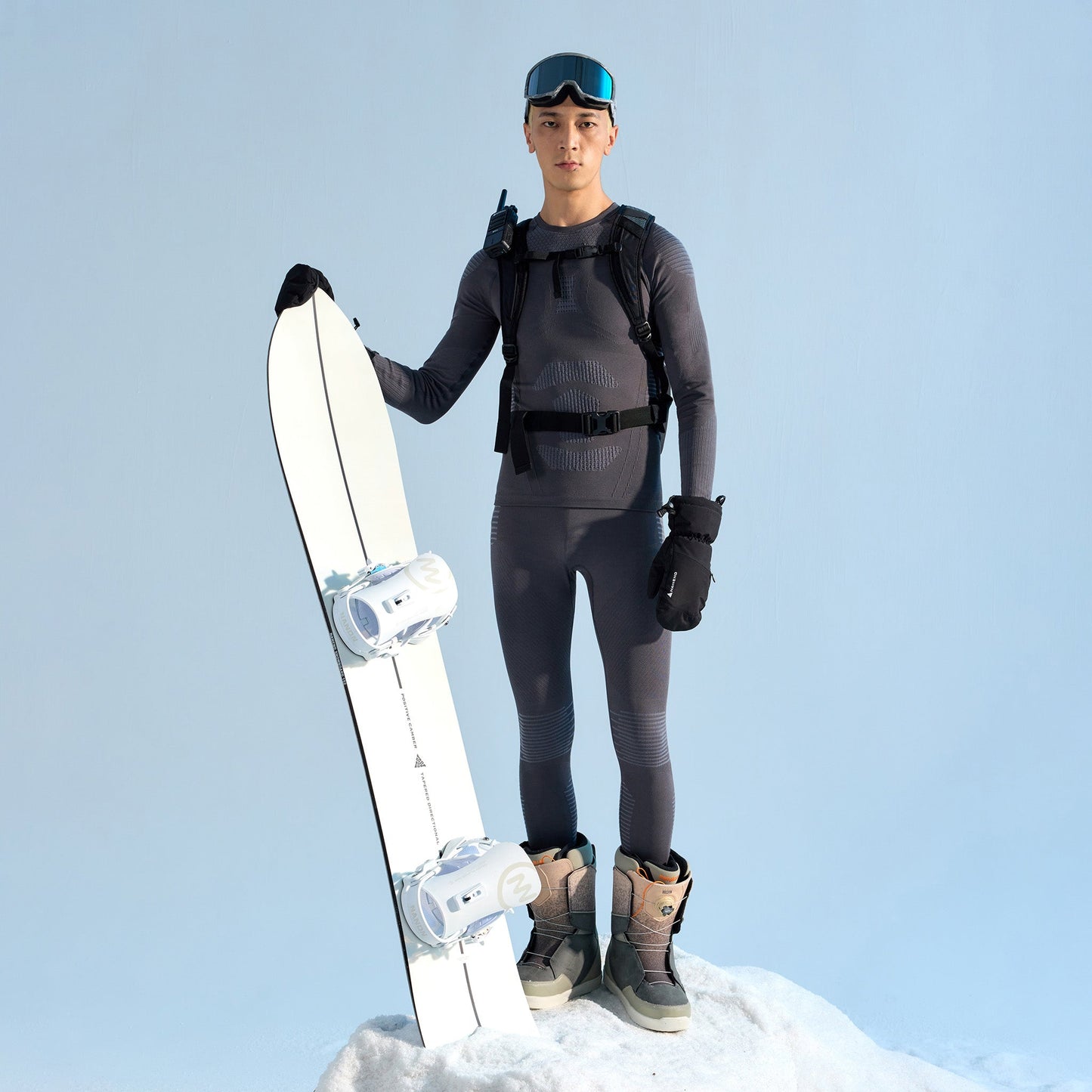 Ice-woven Merino wool ski thermal underwear - NANEND