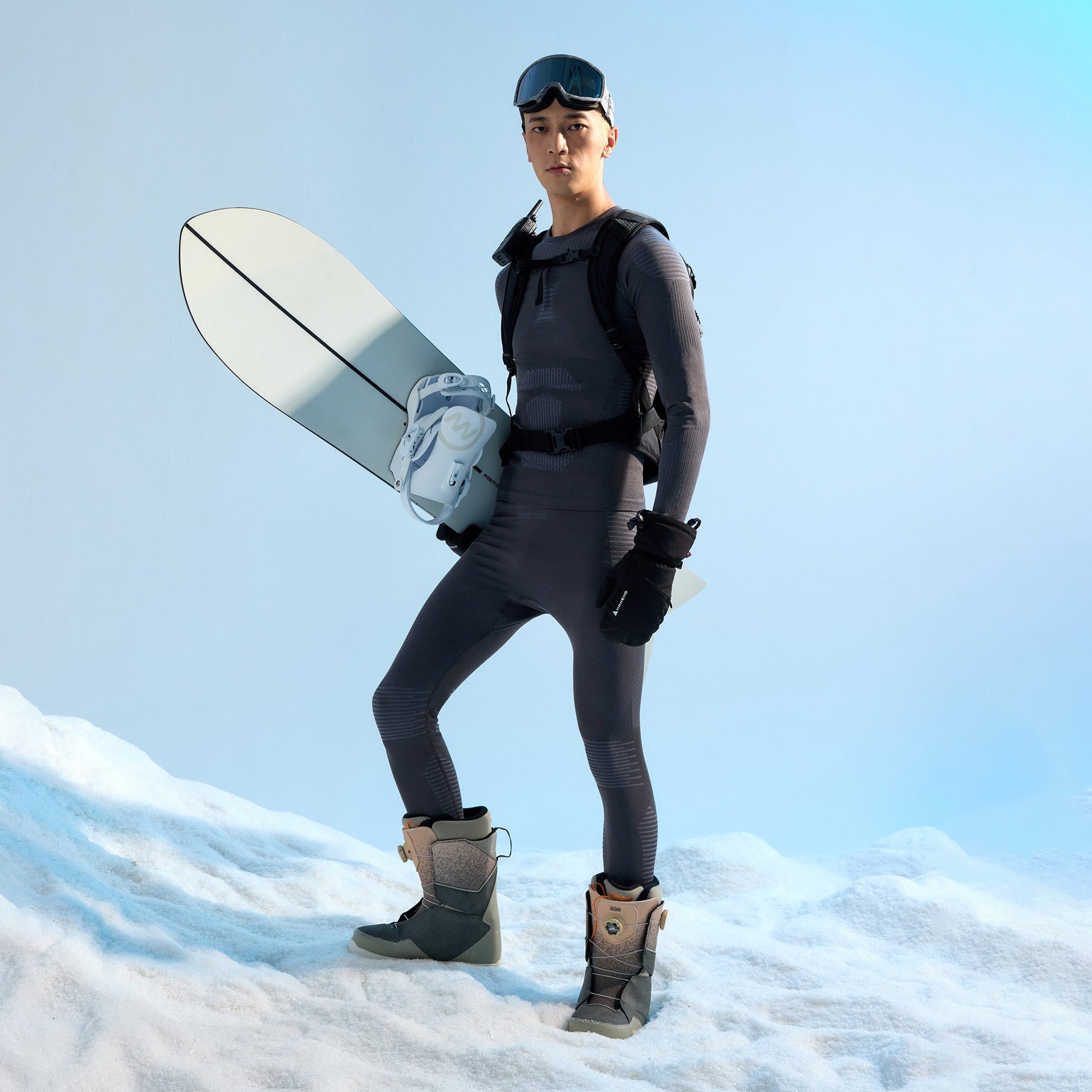 Ice-woven Merino wool ski thermal underwear - NANEND