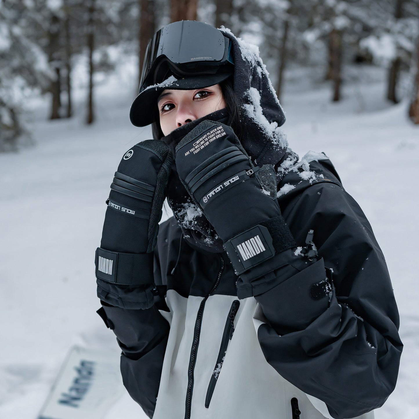 Kevlar built-in waterproof ski gloves - NANEND