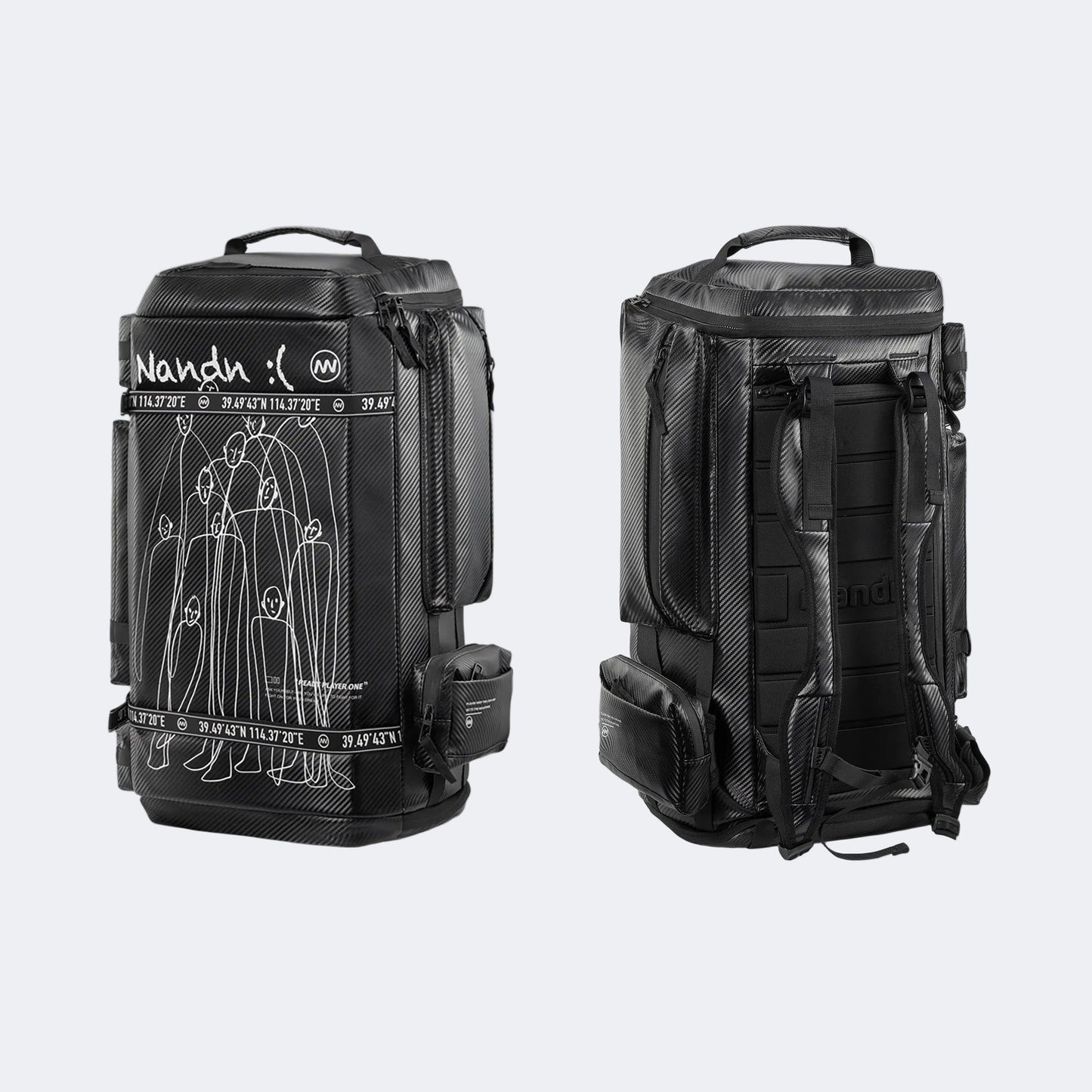 Large-Capacity Ski Backpack – Dual-Shoulder Straps, Wet-Dry Compartments - NANEND