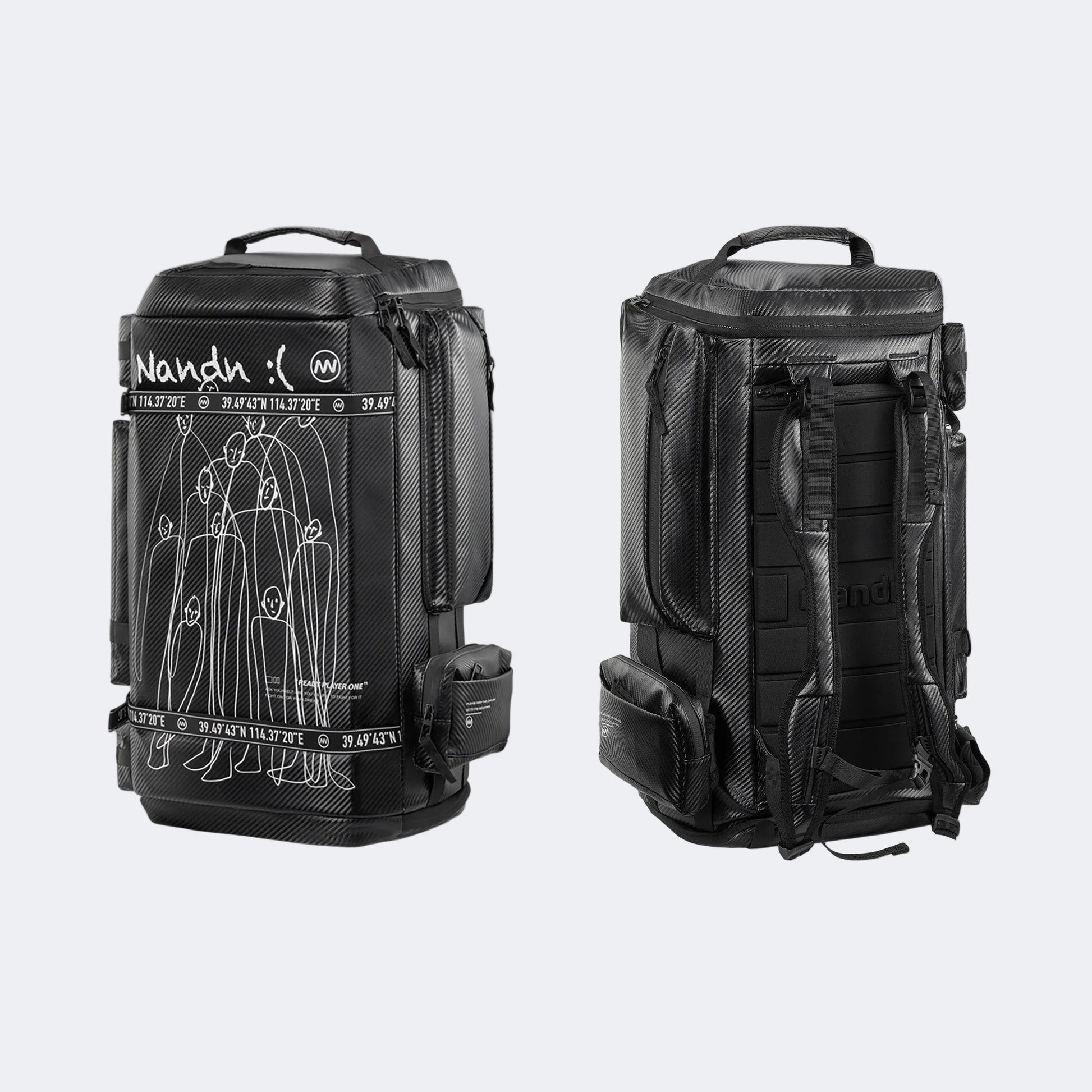 Large-Capacity Ski Backpack – Dual-Shoulder Straps, Wet-Dry Compartments - NANEND