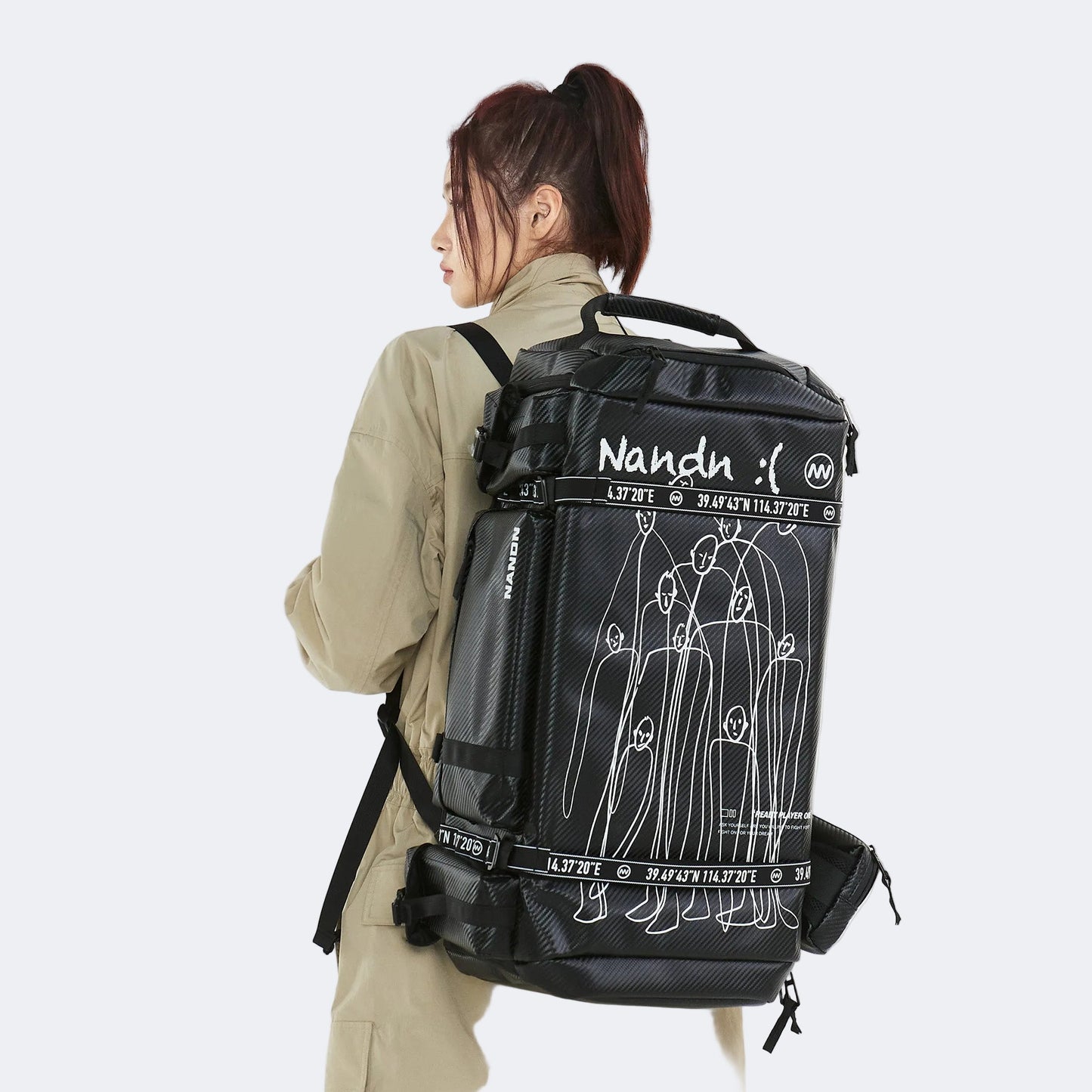 Large-Capacity Ski Backpack – Dual-Shoulder Straps, Wet-Dry Compartments - NANEND