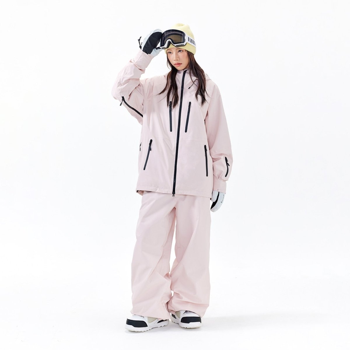 NANEND 3L Loose Waterproof Fully Seamed Pink Snowsuit - NANEND