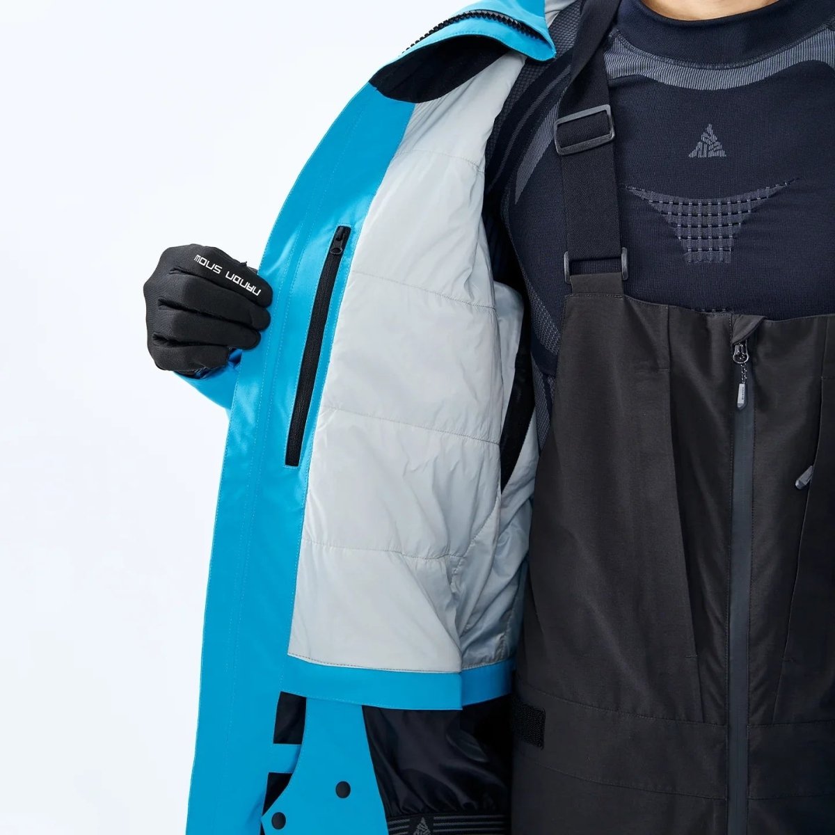 NANEND 3L Professional Waterproof P - Cotton Filling Warmth with RECCO Ski Jacket - Unisex - NANEND