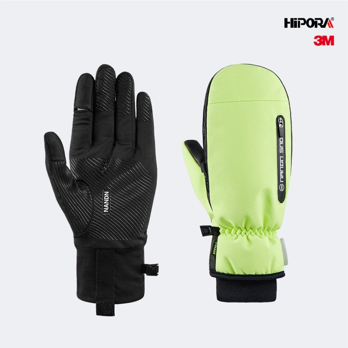 NANEND 3M Waterproof and abrasion - resistant inner fingerless ski gloves - NANEND