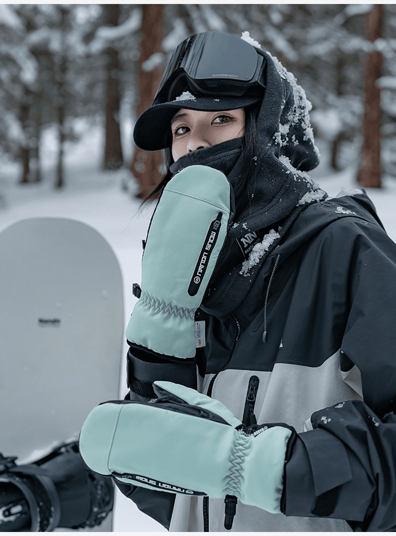 NANEND 3M Waterproof and abrasion - resistant inner fingerless ski gloves - NANEND