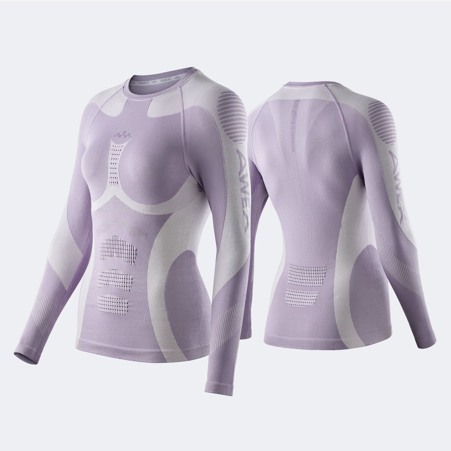NANEND & AWEX Collaboration - Merino Wool Gradient Compression KnitzoneX Women's Ski Quick-Drying Underwear - NANEND