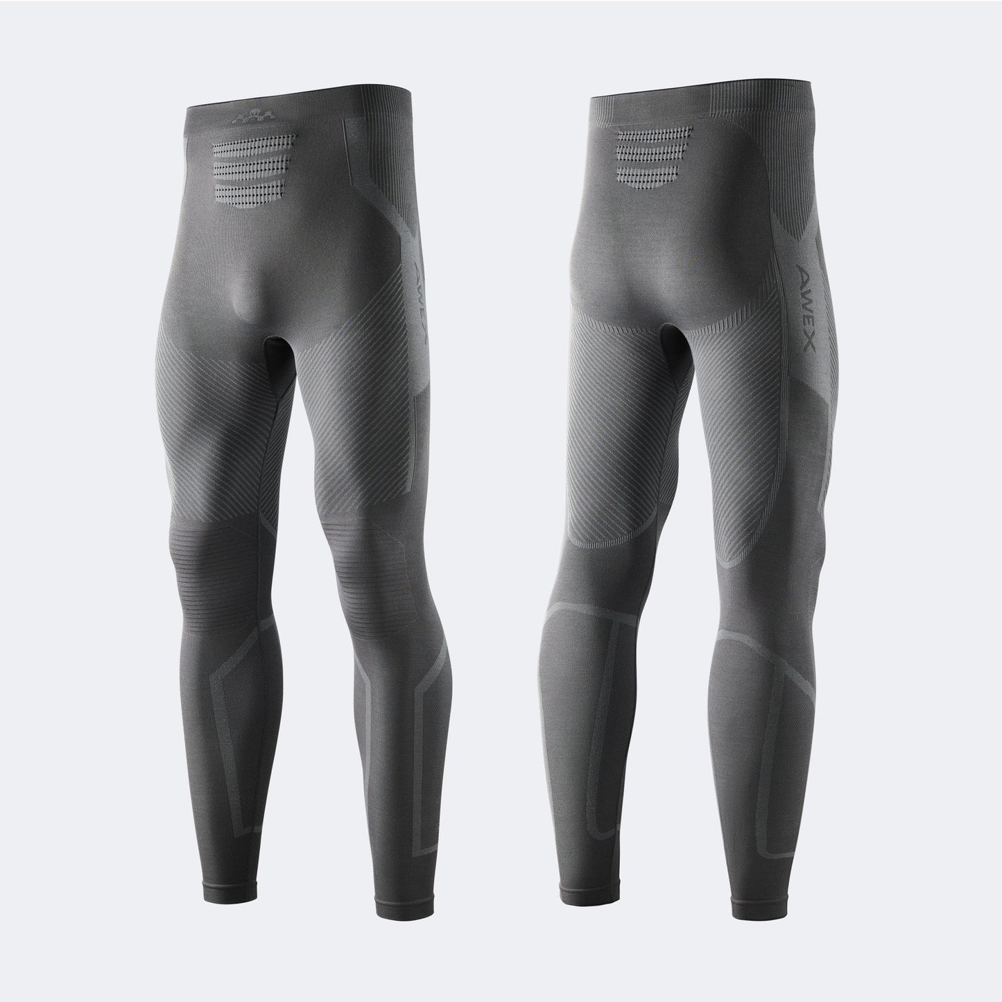 NANEND & AWEX Collaboration Merino Wool Ski Quick-Drying Jacket with Gradient Compression and Knitzone X Style for Men
