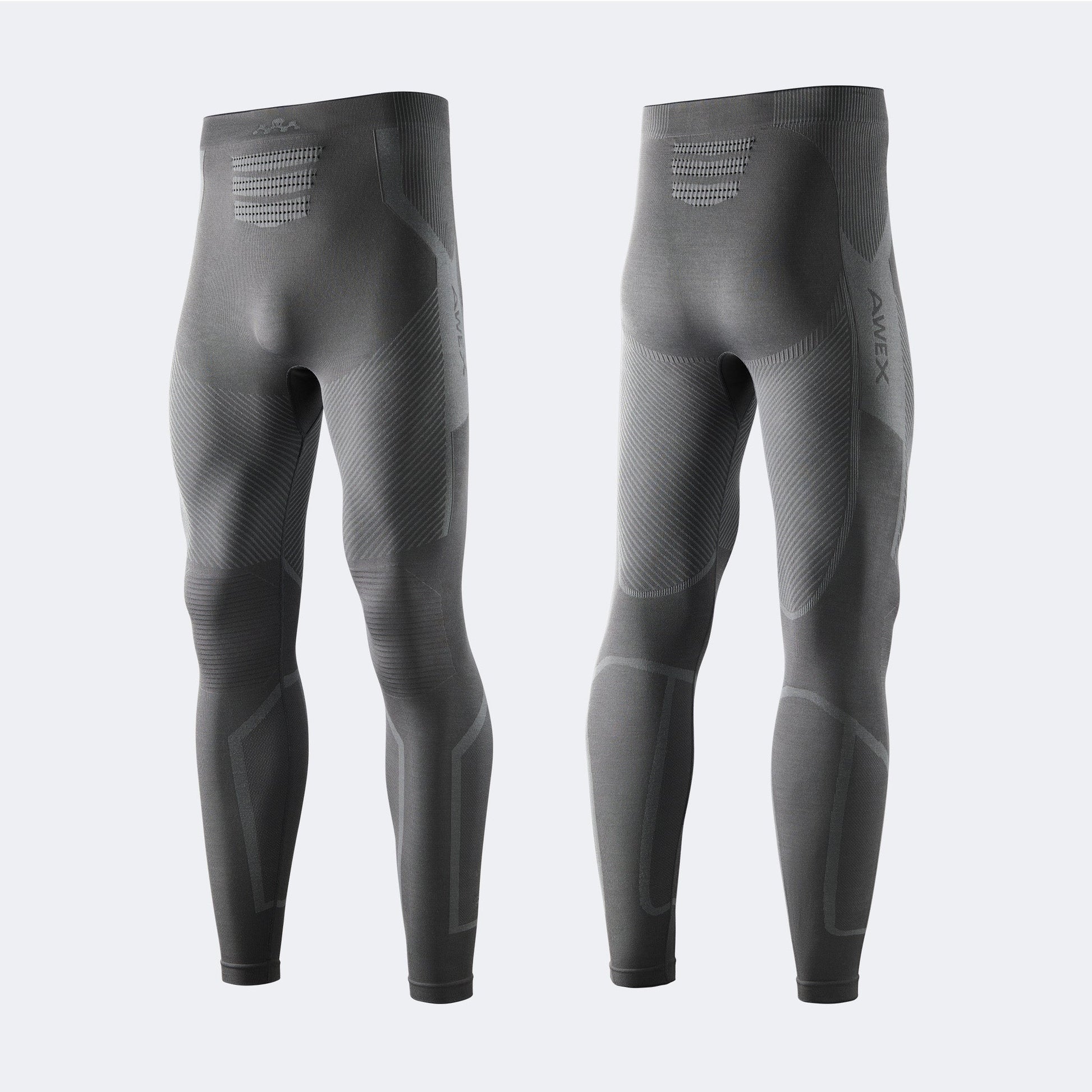 NANEND & AWEX Collaboration Merino Wool Ski Quick-Drying Jacket with Gradient Compression and Knitzone X Style for Men