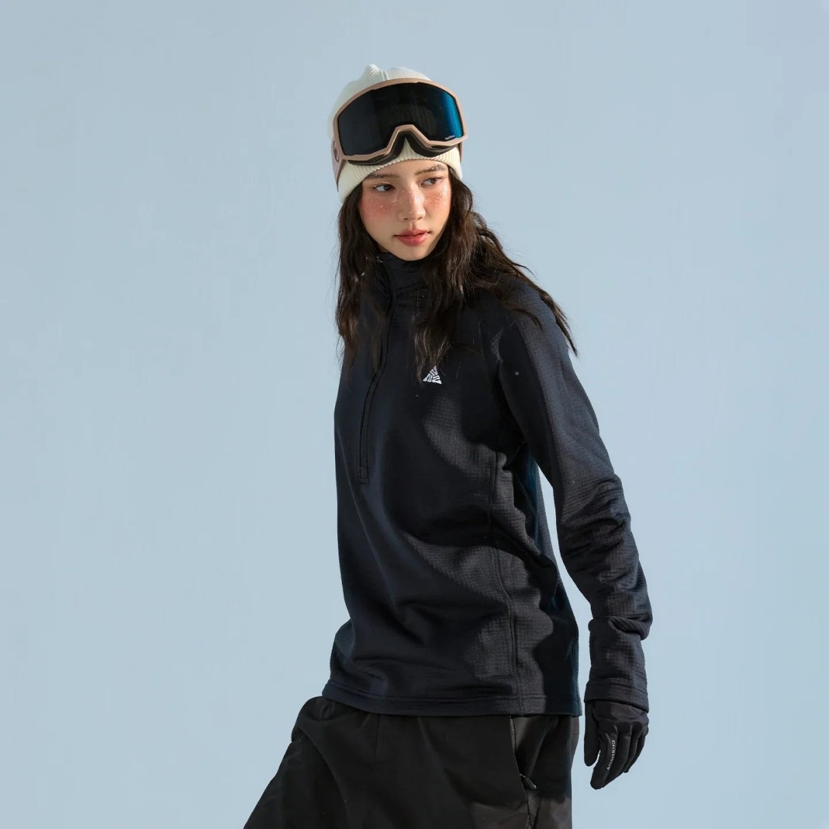 NANEND Breathable Moisture - Wicking Women's Ski Suit Liner Fleece Jacket - NANEND