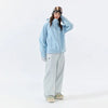 Colorful Shell 3L Hard Shell Waterproof Ski Suit Set – Unisex (Blue Top + White Pants) – NANEND